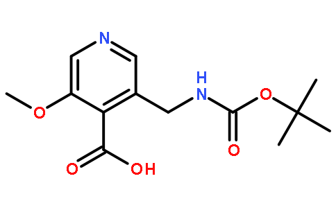 3-((叔丁氧基羰基氨基)甲基)-5-甲氧基异烟酸