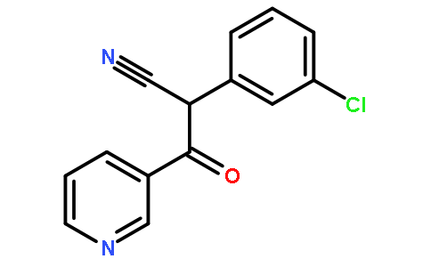 2-(3-Chlorophenyl)-2-cyano-1-(3-pyridinyl)-1-ethanone