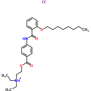 4-(2-正辛氧基苯甲酰)氨基苯甲酸2-(二乙胺基)乙酯盐酸盐