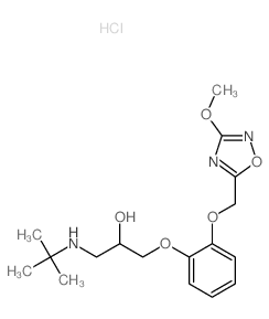 1-(tert-butylamino)-3-[2-[(3-methoxy-1,2,4-oxadiazol-5-yl)methoxy]phenoxy]propan-2-ol,hydrochloride