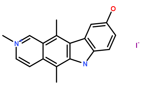 9-hydroxy-2,5,11-trimethyl-6H-pyrido[4,3-b]carbazolium iodide