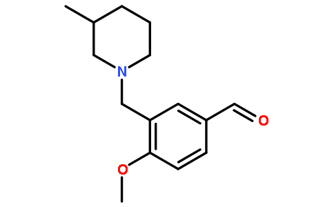 4-Methoxy-3-[(3-methylpiperidin-1-yl)methyl]-benzaldehyde