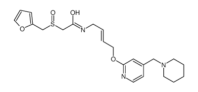 2-(furan-2-ylmethylsulfinyl)-N-[(E)-4-[4-(piperidin-1-ylmethyl)pyridin-2-yl]oxybut-2-enyl]acetamide