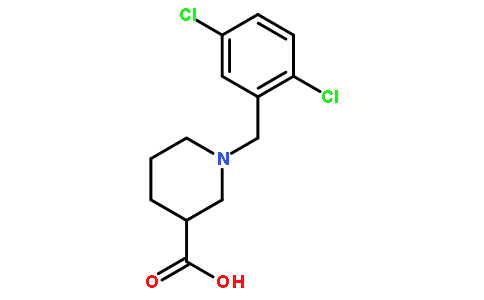 1-[(2,5-二氯苯基)甲基]-3-哌啶甲酸
