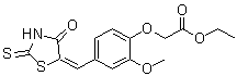 [2-甲氧基-4-[(4-氧代-2-硫代-5-噻唑烷亚基)甲基]苯氧基]乙酸乙酯
