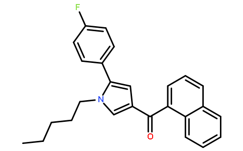 (5-(4-氟苯基)-1-戊基-1H-吡咯-3-基)(萘-1-基)甲酮