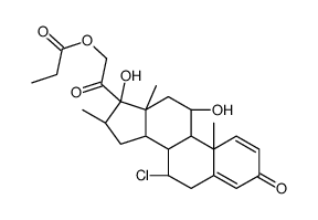 [2-[(7R,8S,9S,10R,11S,13S,14S,16R,17R)-7-chloro-11,17-dihydroxy-10,13,16-trimethyl-3-oxo-7,8,9,11,12,14,15,16-octahydro-6H-cyclopenta[a]phenanthren-17-yl]-2-oxoethyl] propanoate