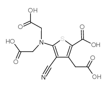 5-[bis(carboxymethyl)amino]-3-(carboxymethyl)-4-cyanothiophene-2-carboxylic acid