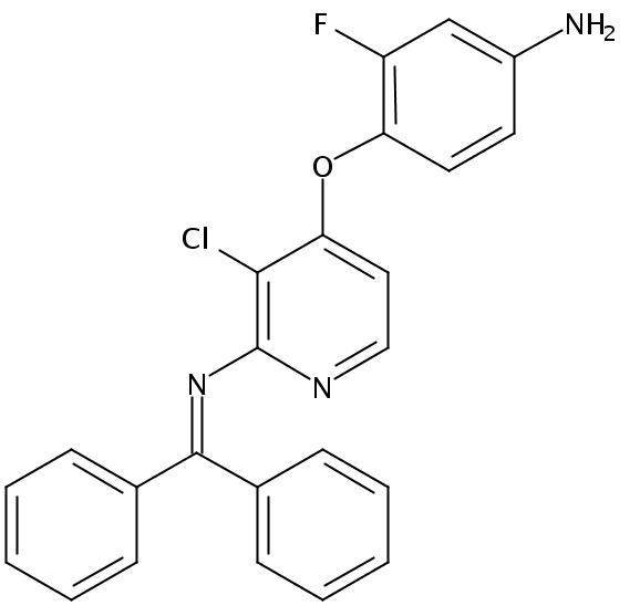 4-(4-amino-2-fluorophenoxy)-3-chloro-N-(diphenylmethylene)-2-Pyridinamine