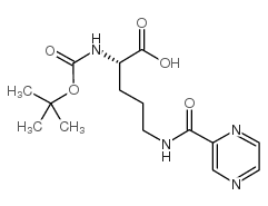 (2S)-2-[(2-methylpropan-2-yl)oxycarbonylamino]-5-(pyrazine-2-carbonylamino)pentanoic acid