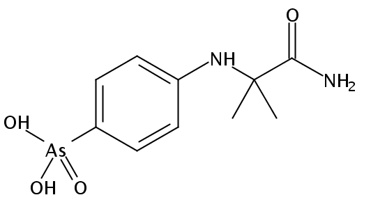 [4-[(1-amino-2-methyl-1-oxopropan-2-yl)amino]phenyl]arsonic acid
