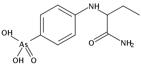 [4-[(1-amino-1-oxobutan-2-yl)amino]phenyl]arsonic acid