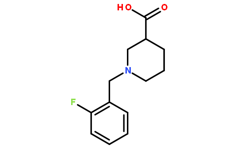 1-[(2-氟苯基)甲基]-3-哌啶甲酸