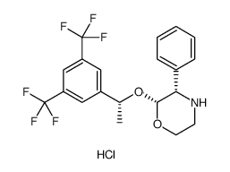 Morpholine, 2-[(1R)-1-[3,5-bis(trifluoromethyl)phenyl]ethoxy]-3-phenyl-, hydrochloride , (2R,3S)