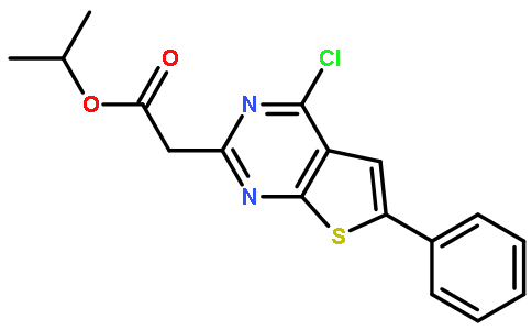 2-(4-氯-6-苯基噻吩并[2,3-d]嘧啶-2-基)乙酸异丙酯