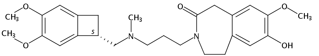 3-[3-[[(7S)-3,4-dimethoxy-7-bicyclo[4.2.0]octa-1,3,5-trienyl]methyl-methylamino]propyl]-8-hydroxy-7-methoxy-2,5-dihydro-1H-3-benzazepin-4-one
