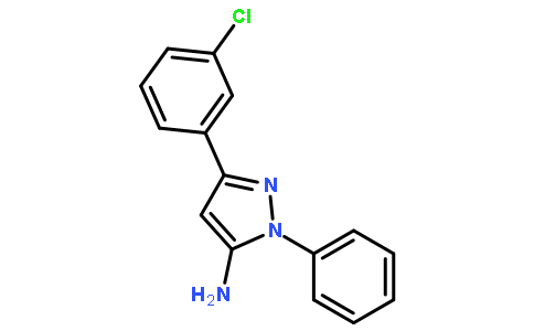 5-(3-氯-苯基)-2-苯基-2H-吡唑-3-胺