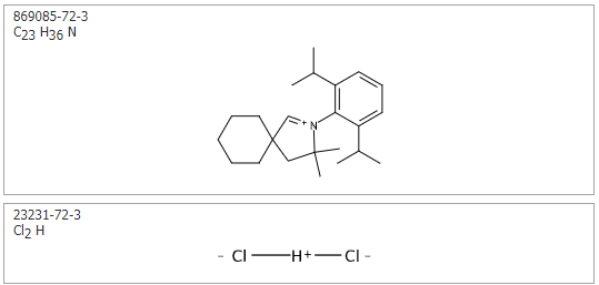 2-(2,6-二异丙基苯基)-3,3-二甲基-2-氮杂螺[4.5]癸-1-烯-2-鎓氢二氯化物