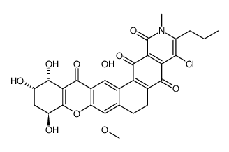 2H-[1]Benzopyrano[2',3':6,7]naphth[2,1-g]isoquinoline-1,5,14,16-tetrone, 4-chloro-6,7,10,11,12,13-hexahydro-10,12,13,15-tetrahydroxy-8-methoxy-2-methyl-3-propyl-, (10R,12R,13S)-rel-(+)