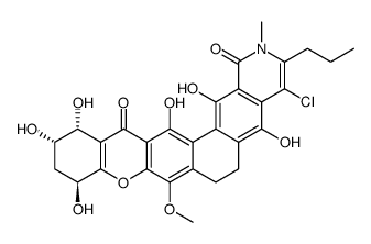 2H-[1]Benzopyrano[2',3':6,7]naphth[2,1-g]isoquinoline-1,14-dione, 4-chloro-6,7,10,11,12,13-hexahydro-5,10,12,13,15,16-hexahydroxy-8-methoxy-2-methyl-3-propyl-, (10S,12S,13R)
