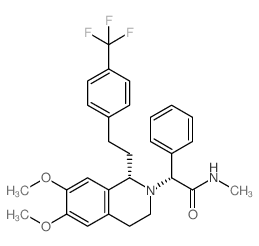 (R)-2-((S)-6,7-Dimethoxy-1-(4-(trifluoromethyl)phenethyl)-3,4-dihydroisoquinolin-2(1H)-yl)-N-methyl-2-phenylacetamide