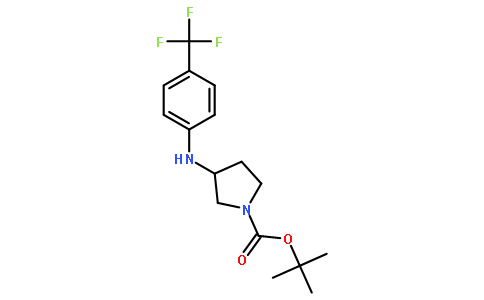 1-Boc-3-(4-三氟甲基苯氨基)-吡咯烷