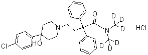 4-[4-(4-氯苯基)-4-羟基哌啶-1-基]-2,2-二苯基-N,N-二(三氘甲基)丁酰胺盐酸盐