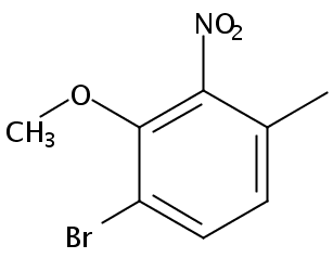 2-硝基-3-甲基-6-溴苯甲醚