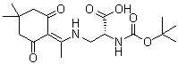 3-[[1-(4,4-二甲基-2,6-二氧代环己基亚基)乙基]氨基]-N-[叔丁氧羰基]-D-丙氨酸