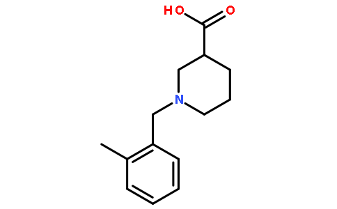 1-[(2-甲基苯基)甲基]-3-哌啶甲酸