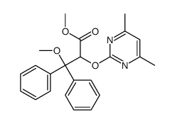 methyl 2-(4,6-dimethylpyrimidin-2-yl)oxy-3-methoxy-3,3-diphenylpropanoate