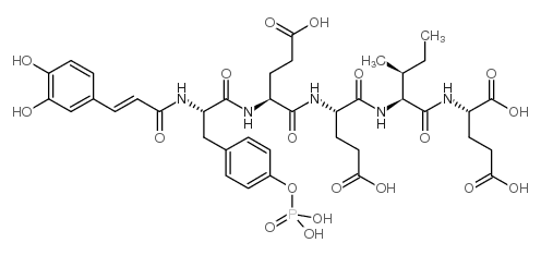 Caffeic acid-pYEEIE,N-[3-(3,4-Dihydroxyphenyl)-1-oxo-2-propenyl]-O-phosphono-L-tyrosyl-L-α-glutamyl-L-α-glutamyl-L-isoleucyl-L-glutamicacid