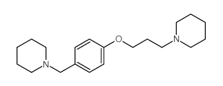 1-[3-[4-(piperidin-1-ylmethyl)phenoxy]propyl]piperidine