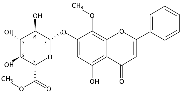 千层纸素A-7-0-β-D-葡萄糖醛酸苷甲酯