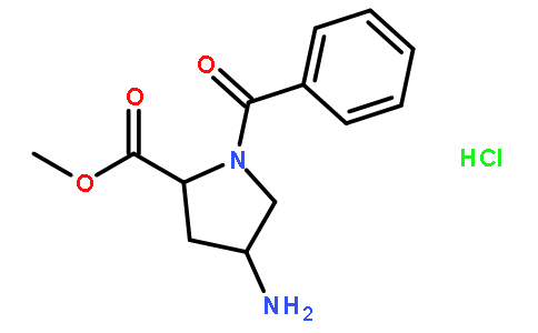 (2S,4S)-4-氨基-1-苯甲酰基吡咯烷-2-羧酸甲酯盐酸盐
