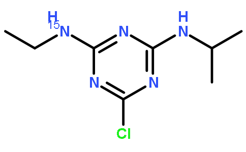 2-氯-4-乙氨基-15N-6-异丙氨基-1,3,5-三嗪