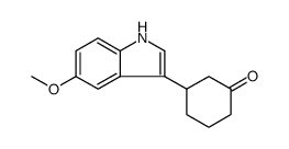 Cyclohexanone, 3-(5-methoxy-1H-indol-3-yl)-, (-)