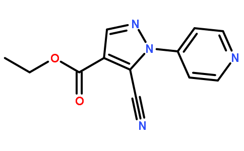 5-氰基-1-（4-吡啶基）-1H-吡唑-4-羧酸乙酯