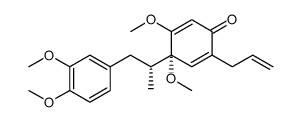 (4S)-2-Allyl-4-[(2R)-1-(3,4-dimethoxyphenyl)-2-propanyl]-4,5-dime thoxy-2,5-cyclohexadien-1-one