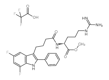 L-803,087 trifluoroacetate,N2-[4-(5,7-Difluoro-2-phenyl-1H-indol-3-yl)-1-oxobutyl]-L-argininemethylestertrifluoroacetate