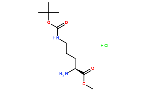 (2S)-2-氨基-5-[(叔丁氧羰基)氨基]戊酸甲酯盐酸盐