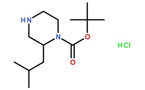 (R)-1-N-BOC-2-异丁基哌嗪盐酸盐