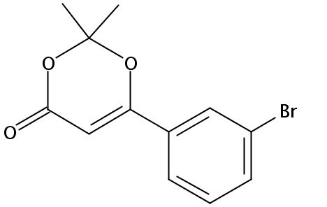 4H-1,3-Dioxin-4-one, 6-(3-bromophenyl)-2,2-dimethyl-