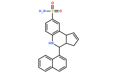 4-(1-Naphthyl)-3a,4,5,9b-tetrahydro-3H-cyclopenta[c]quinoline-8-s ulfonamide
