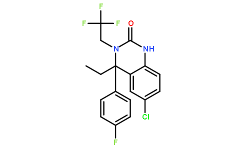 6-氯-4-乙基-4-(4-氟苯基)-3-(2,2,2-三氟乙基)-3,4-二氢喹唑啉-2(1h)-酮