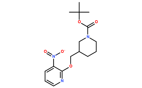 2-Methyl-2-propanyl 3-{[(3-nitro-2-pyridinyl)oxy]methyl}-1-piperi dinecarboxylate