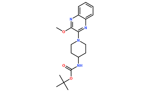 tert-butyl N-[1-(3-methoxyquinoxalin-2-yl)piperidin-4-yl]carbamate