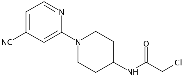 2-Chloro-N-[1-(4-cyano-2-pyridinyl)-4-piperidinyl]acetamide