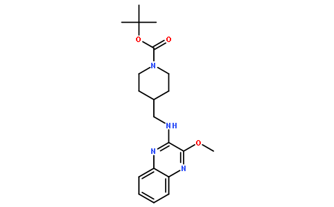 tert-butyl 4-[[(3-methoxyquinoxalin-2-yl)amino]methyl]piperidine-1-carboxylate