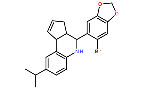 (3aS,4R,9bR)-4-(6-Bromo-1,3-benzodioxol-5-yl)-8-isopropyl-3a,4,5, 9b-tetrahydro-3H-cyclopenta[c]quinoline